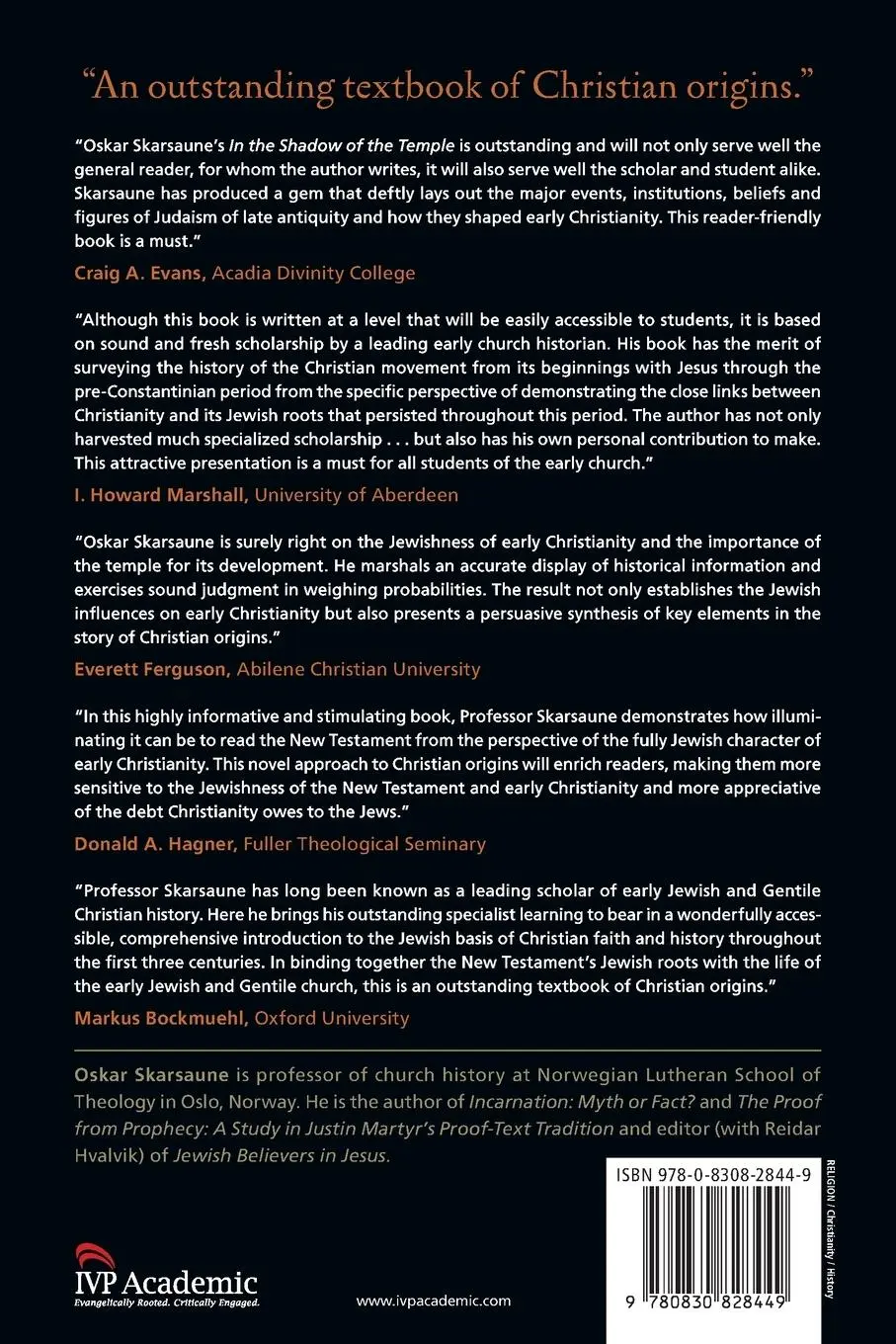 Rückseite: 9780830828449 | In the Shadow of the Temple | Jewish Influences on Early Christianity