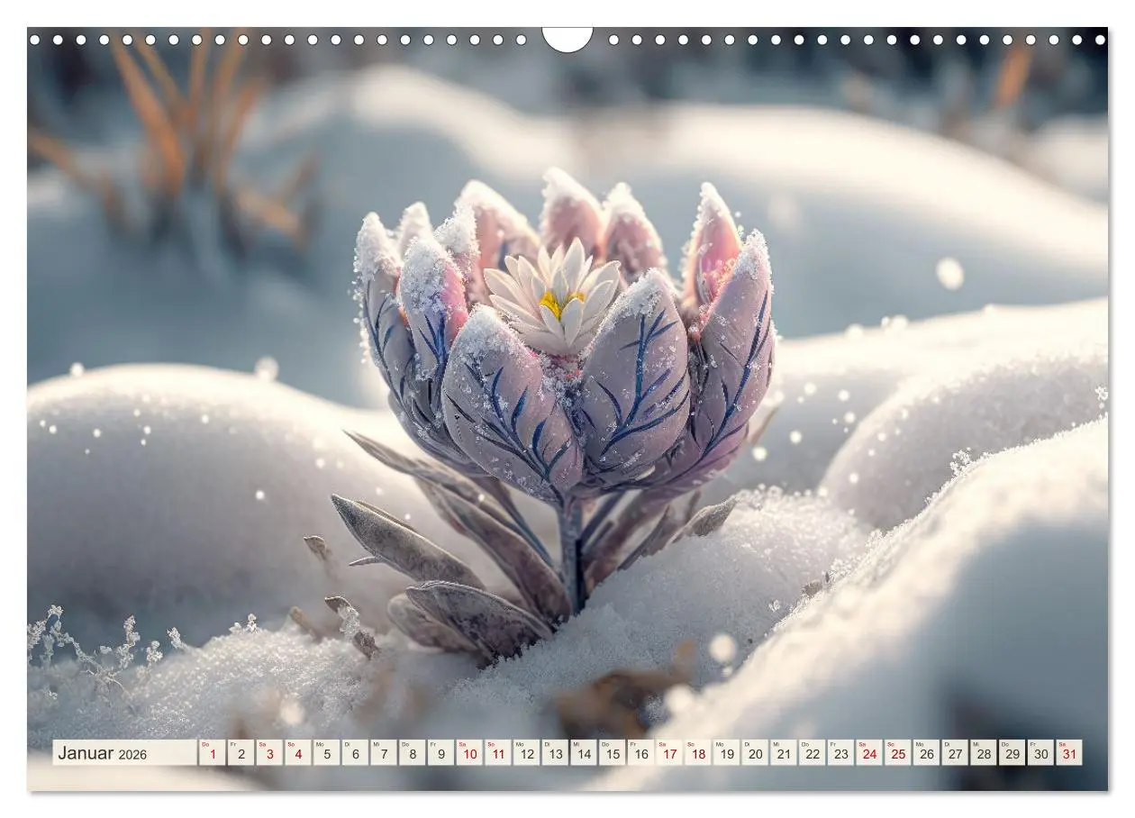 Bild: 9783457538449 | Blumen Traum (Wandkalender 2026 DIN A3 quer), CALVENDO Monatskalender