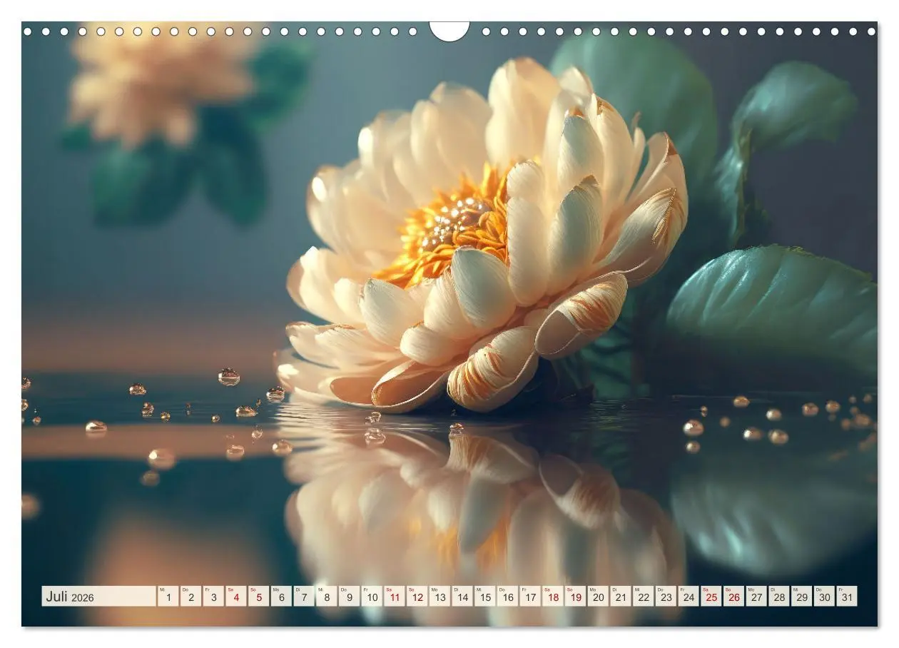 Bild: 9783457538449 | Blumen Traum (Wandkalender 2026 DIN A3 quer), CALVENDO Monatskalender