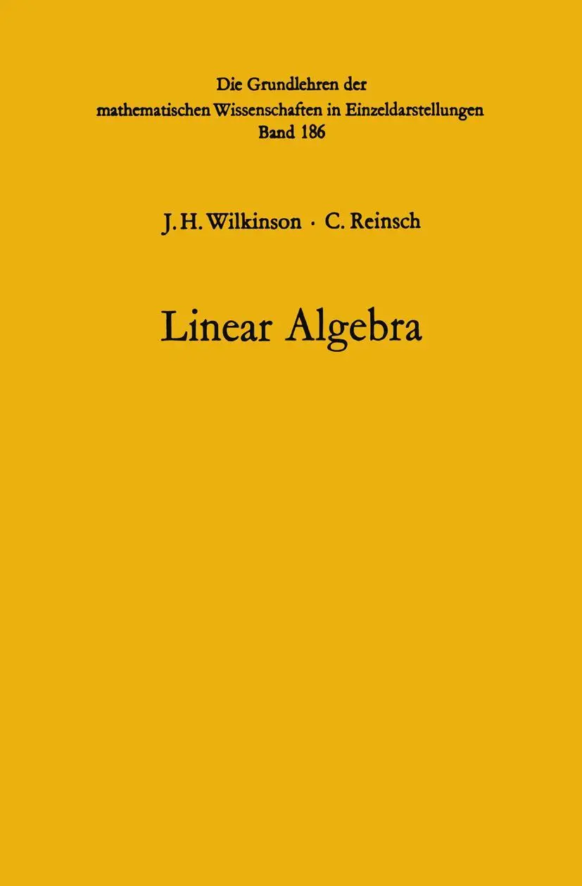 Cover: 9783662388549 | Linear Algebra | John Henry Wilkinson (u. a.) | Taschenbuch | ix