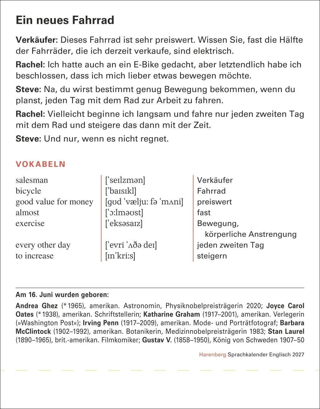 Bild: 9783840038549 | Englisch Sprachkalender 2027 - Englisch lernen leicht gemacht -...