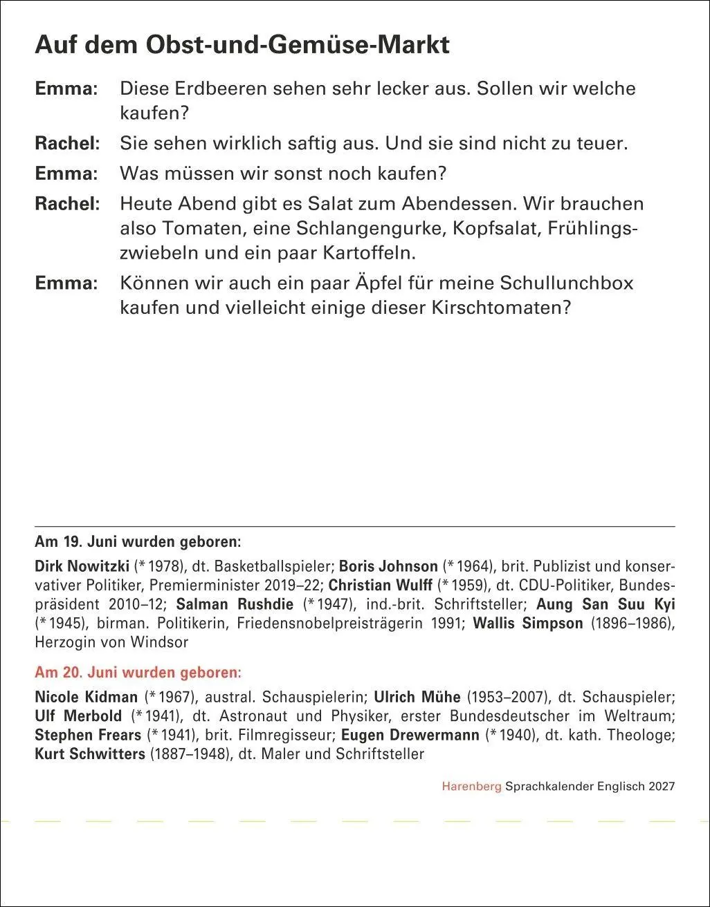 Bild: 9783840038549 | Englisch Sprachkalender 2027 - Englisch lernen leicht gemacht -...