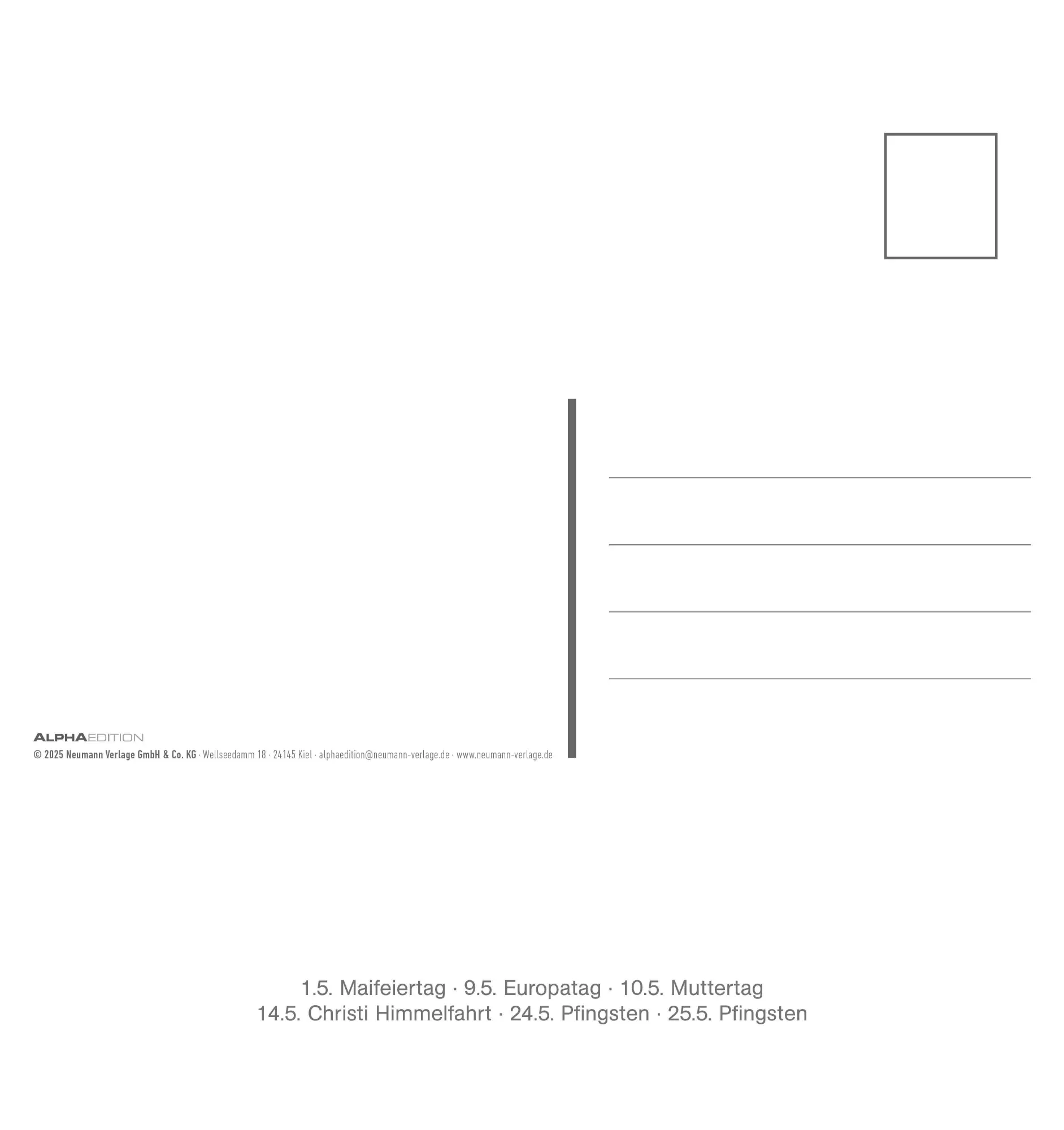 Bild: 4069095008649 | Freche Erdmännchen 2026 - Postkartenkalender 16x17 cm | Kalender