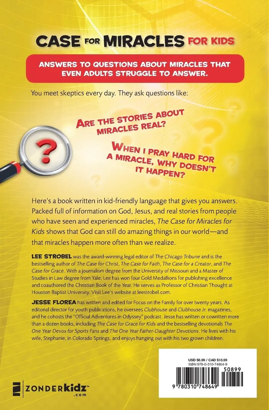 Rückseite: 9780310748649 | Case for Miracles for Kids | Lee Strobel | Taschenbuch | Englisch
