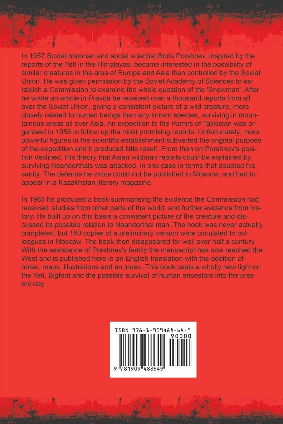 Rückseite: 9781909488649 | The Soviet Sasquatch | Boris Porshnev | Taschenbuch | Englisch | 2021
