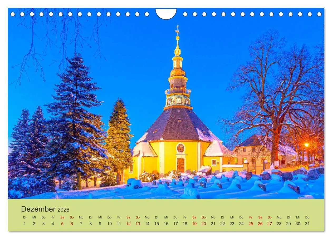 Bild: 9783457758649 | Das Erzgebirge Welterbe und Natur (Wandkalender 2026 DIN A4 quer),...