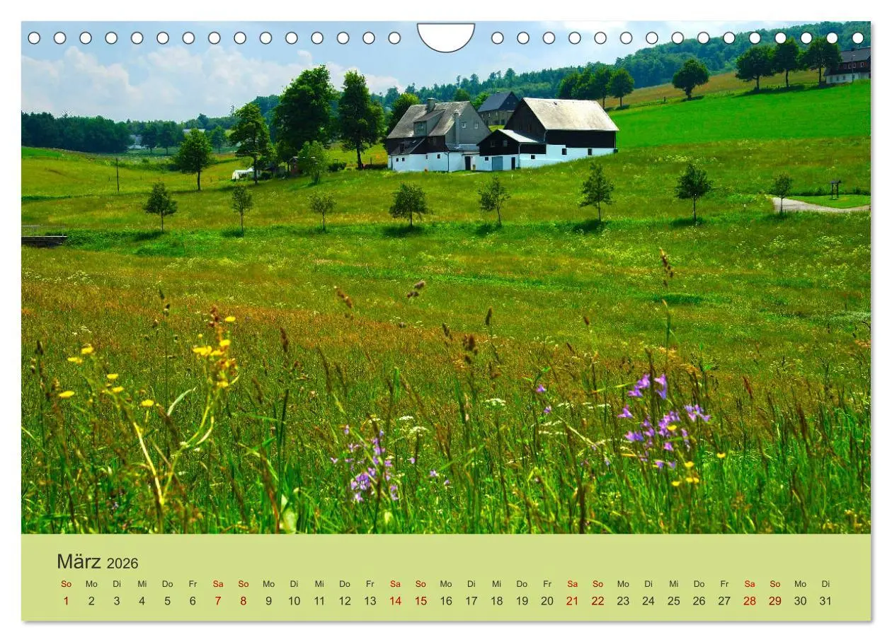 Bild: 9783457758649 | Das Erzgebirge Welterbe und Natur (Wandkalender 2026 DIN A4 quer),...