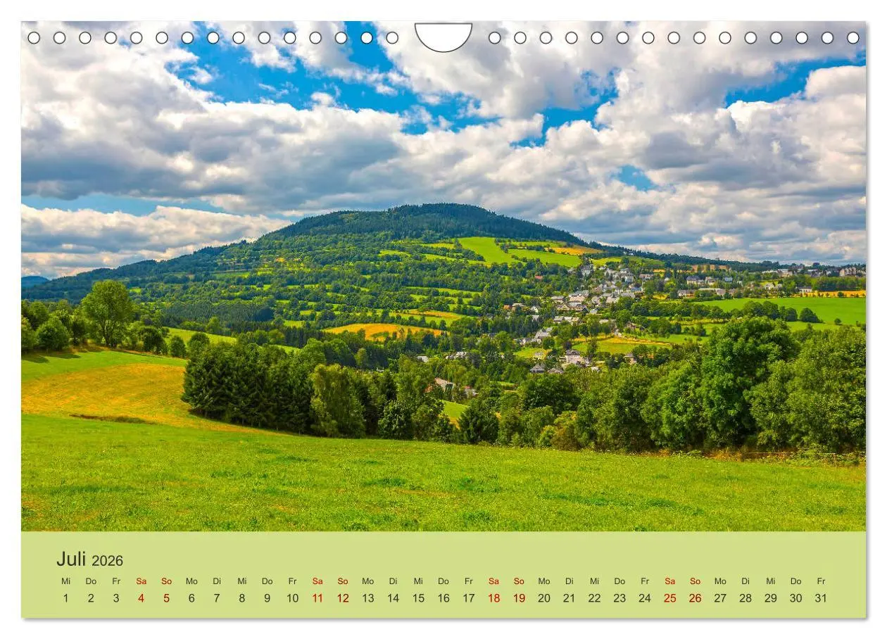 Bild: 9783457758649 | Das Erzgebirge Welterbe und Natur (Wandkalender 2026 DIN A4 quer),...