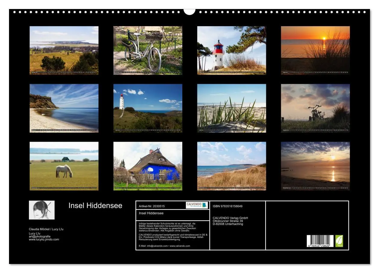 Bild: 9783516158649 | Insel Hiddensee (Wandkalender 2026 DIN A2 quer), CALVENDO...