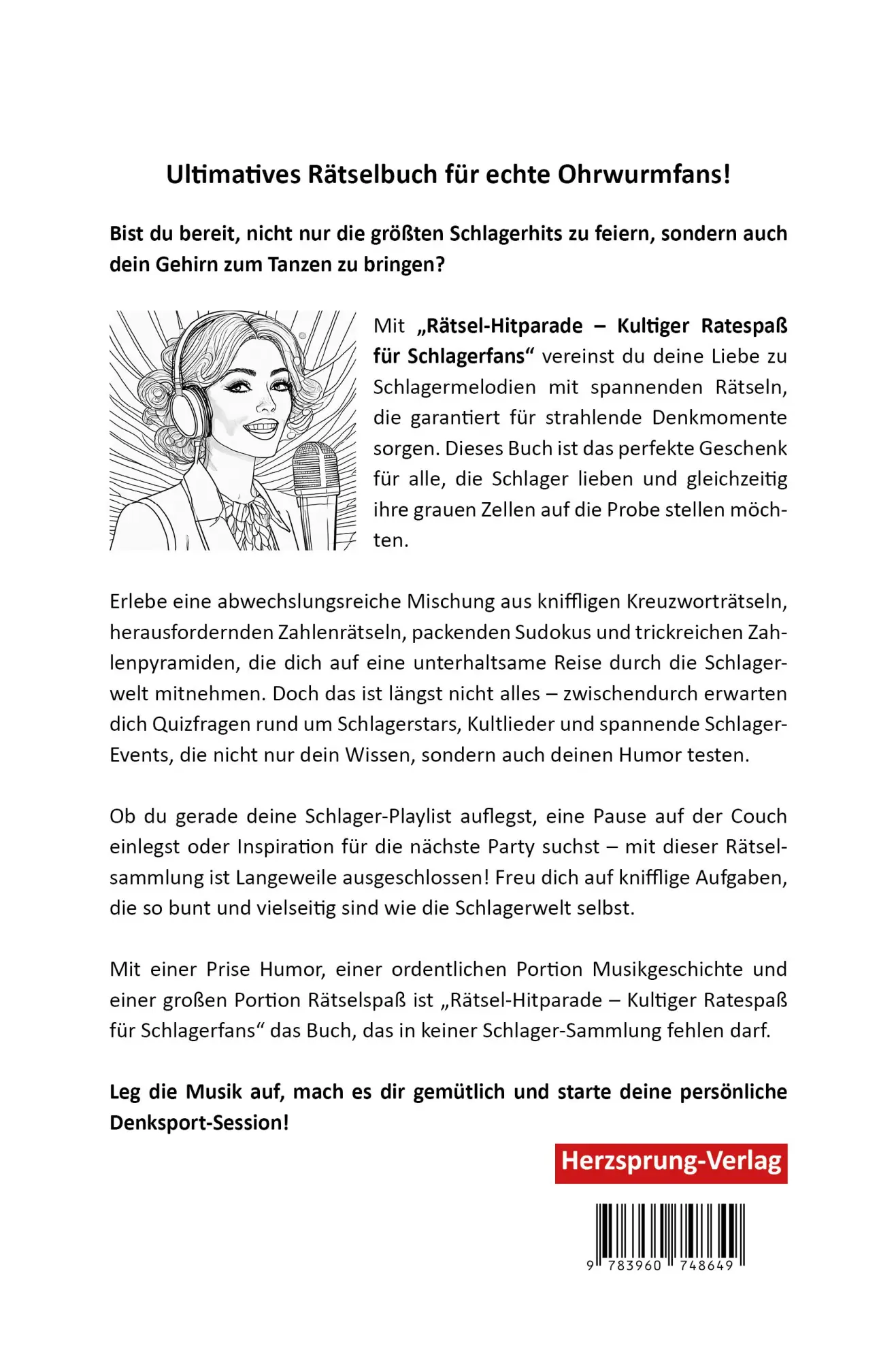 Rückseite: 9783960748649 | Rätsel-Hitparade - Kultiger Ratespaß für Schlagerfans | Nanja Holland