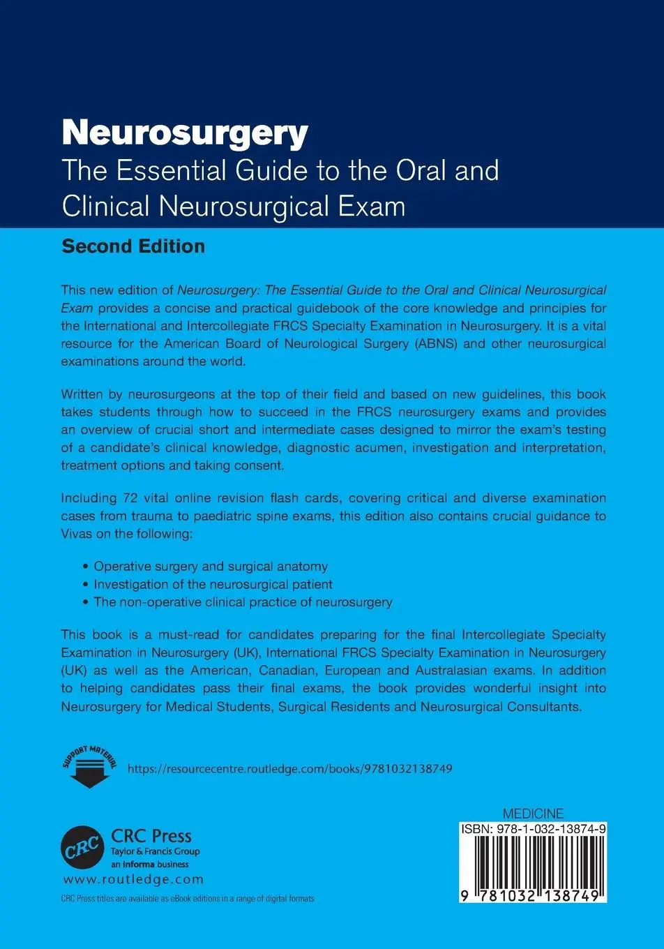 Rückseite: 9781032138749 | Neurosurgery | Vivian A. Elwell (u. a.) | Taschenbuch | Englisch