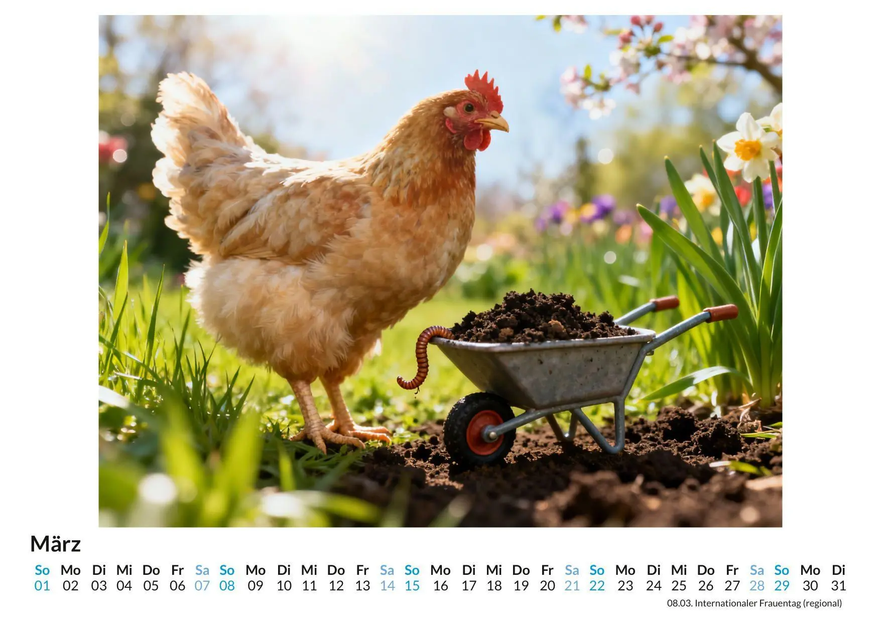 Bild: 9783695348749 | Lustige Hühner | Lucy Hartmann | Kalender | Deutsch | 2026 | FlipFlop