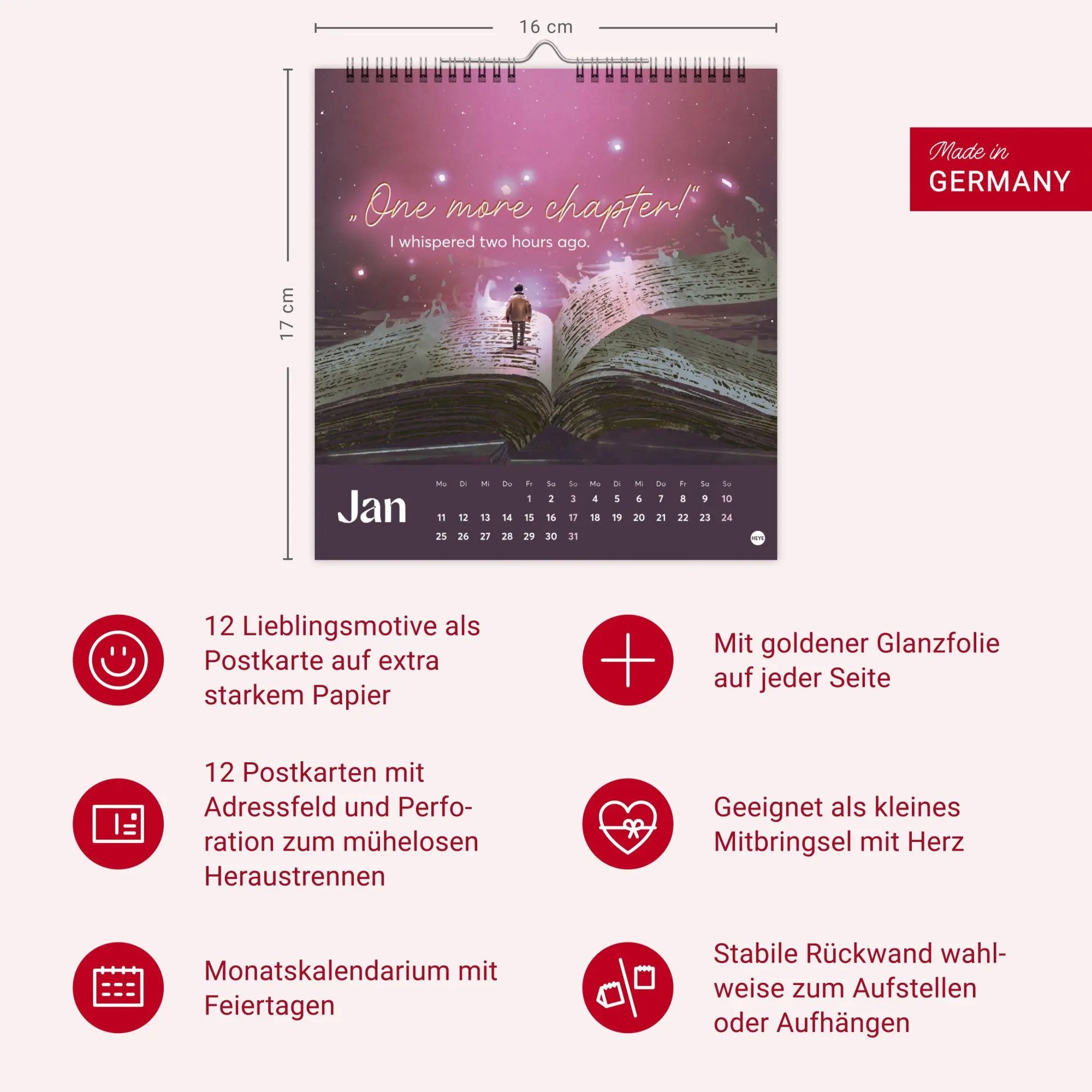 Bild: 9783756418749 | Book Lover Postkartenkalender 2027 - Postkarten für Buchverliebte