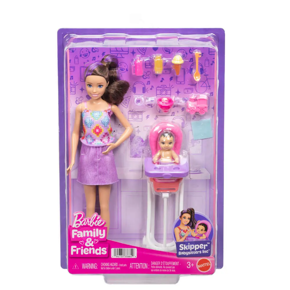 Cover: 194735338849 | Barbie "Skipper Babysitters Inc." Hochstuhl Spielset | Blister | JJB44