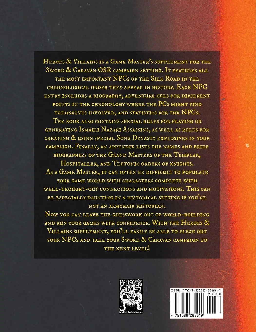 Rückseite: 9781088288849 | Heroes &amp; Villains of the Silk Road | The Rpg Pundit | Taschenbuch