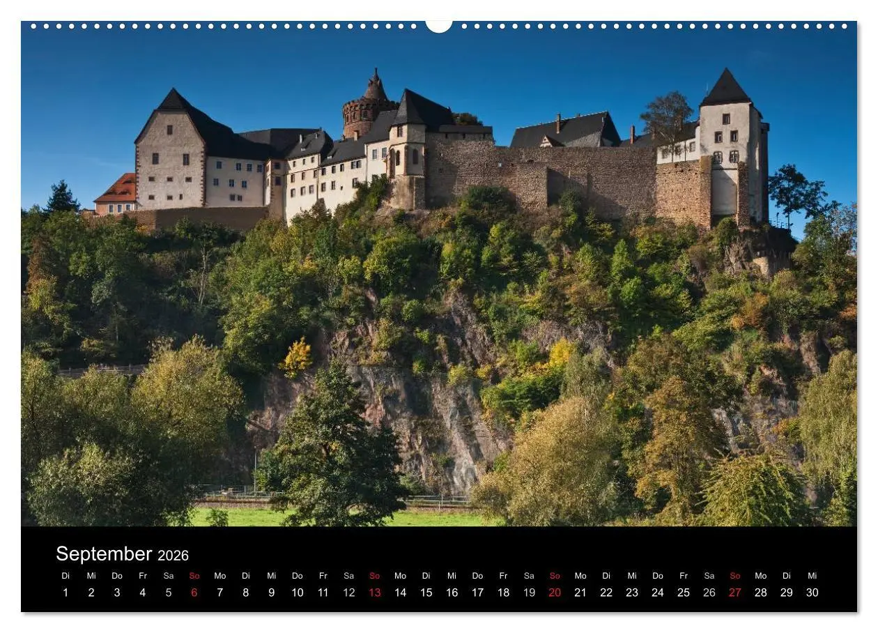 Bild: 9783516208849 | Sächsische Burgen und Schlösser (Wandkalender 2026 DIN A2 quer),...
