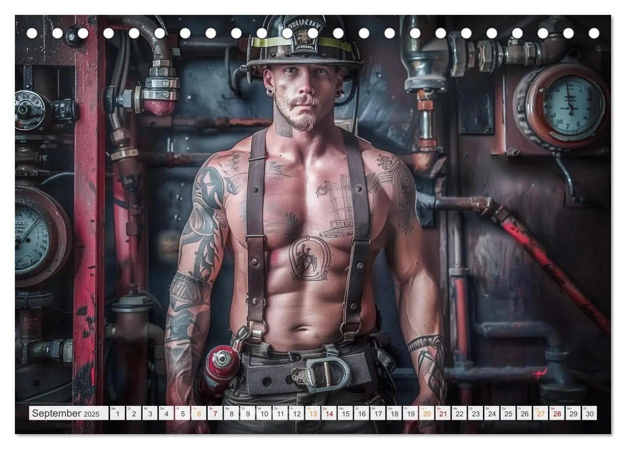 Bild: 9783383788949 | Feuerwehrmänner (Tischkalender 2025 DIN A5 quer), CALVENDO...