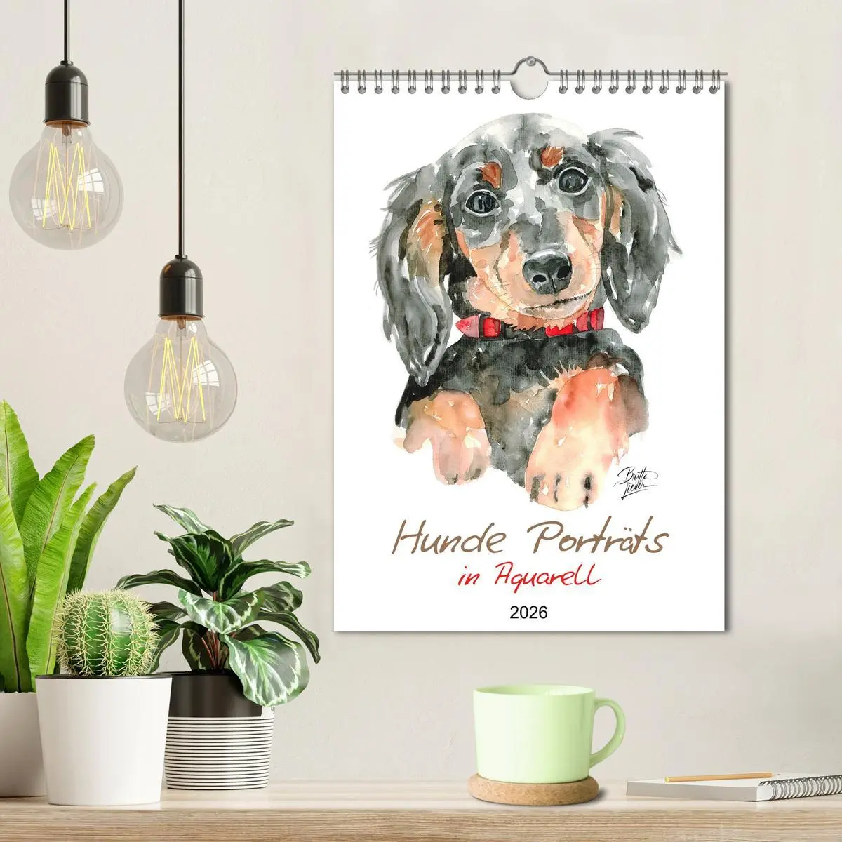 Bild: 9783516298949 | Hunde Porträts in Aquarell (Wandkalender 2026 DIN A4 hoch),...