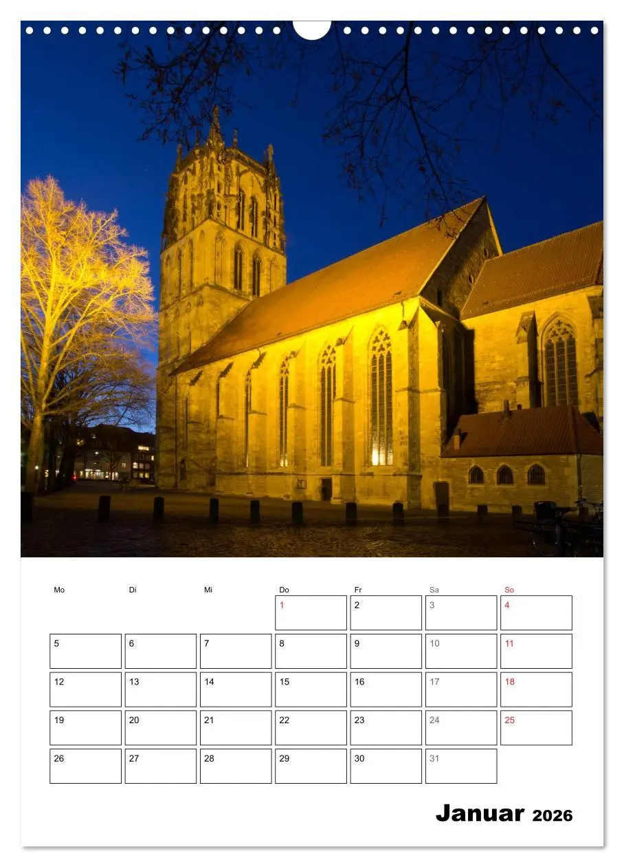 Bild: 9783516438949 | Münster entdecken (Wandkalender 2026 DIN A3 hoch), CALVENDO...