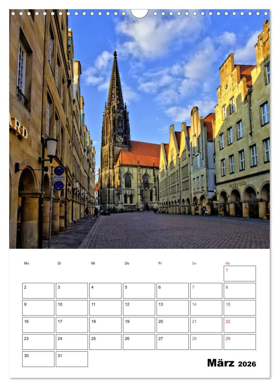 Bild: 9783516438949 | Münster entdecken (Wandkalender 2026 DIN A3 hoch), CALVENDO...