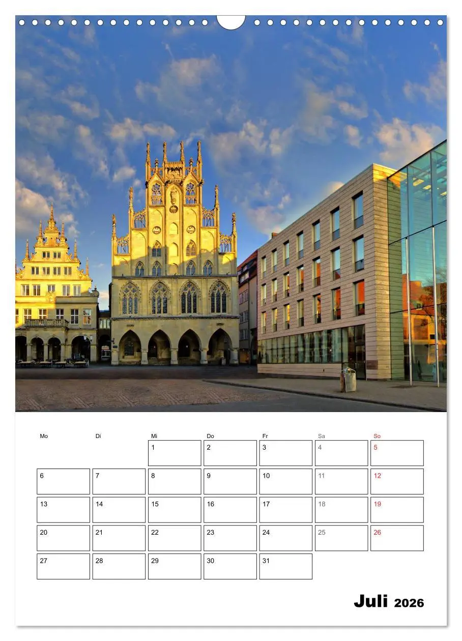 Bild: 9783516438949 | Münster entdecken (Wandkalender 2026 DIN A3 hoch), CALVENDO...