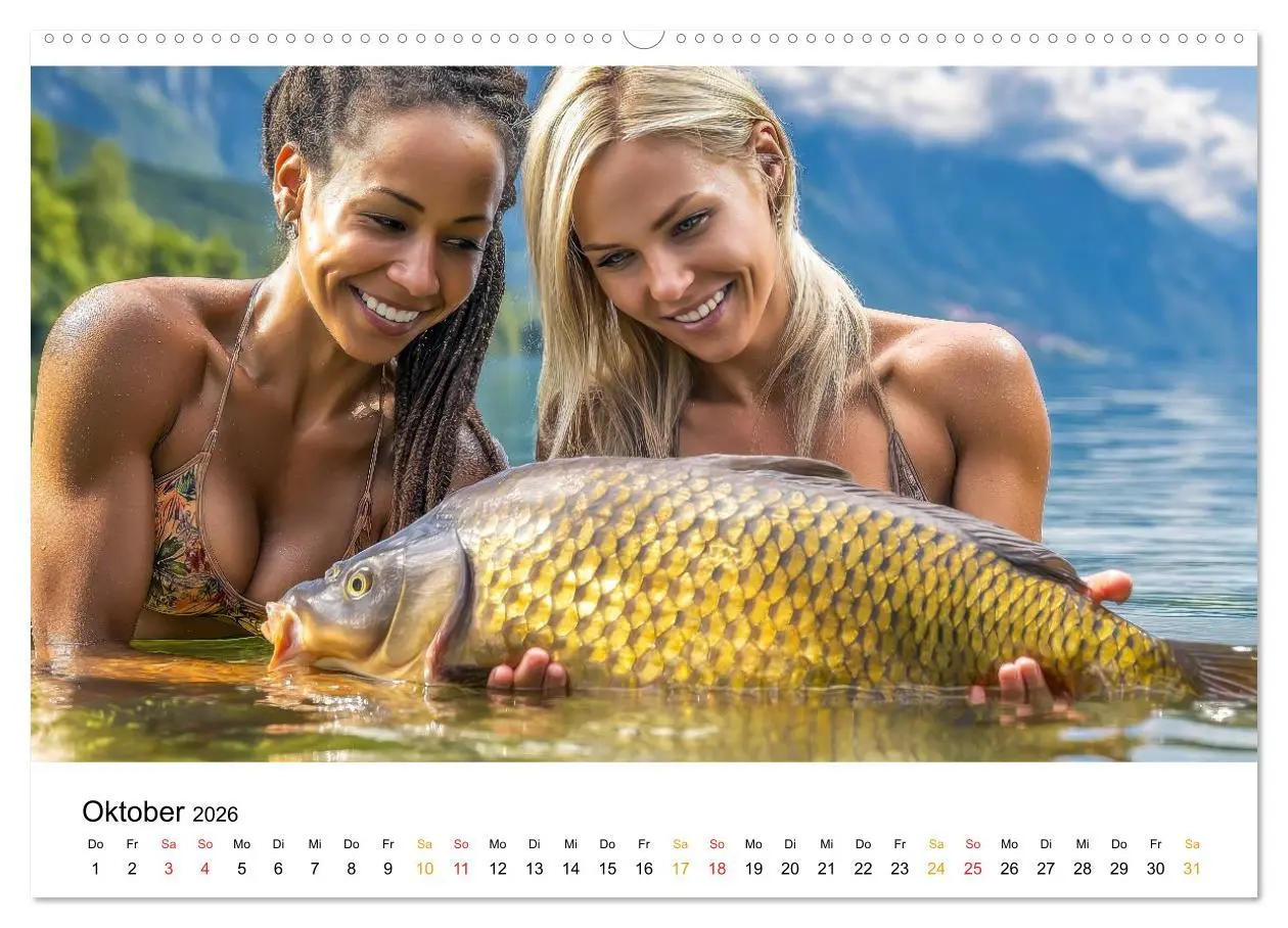 Bild: 9783516508949 | Heiß auf Karpfen (Wandkalender 2026 DIN A2 quer), CALVENDO...