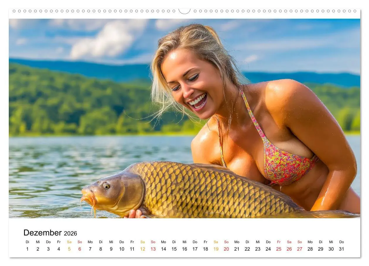 Bild: 9783516508949 | Heiß auf Karpfen (Wandkalender 2026 DIN A2 quer), CALVENDO...