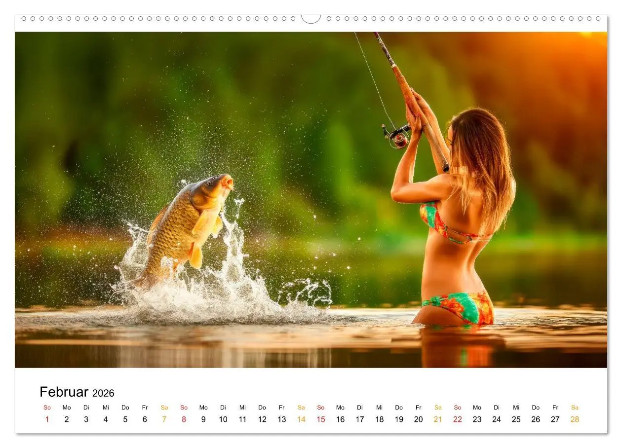 Bild: 9783516508949 | Heiß auf Karpfen (Wandkalender 2026 DIN A2 quer), CALVENDO...