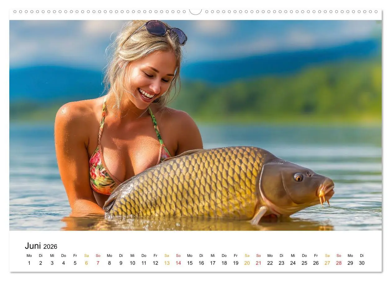 Bild: 9783516508949 | Heiß auf Karpfen (Wandkalender 2026 DIN A2 quer), CALVENDO...