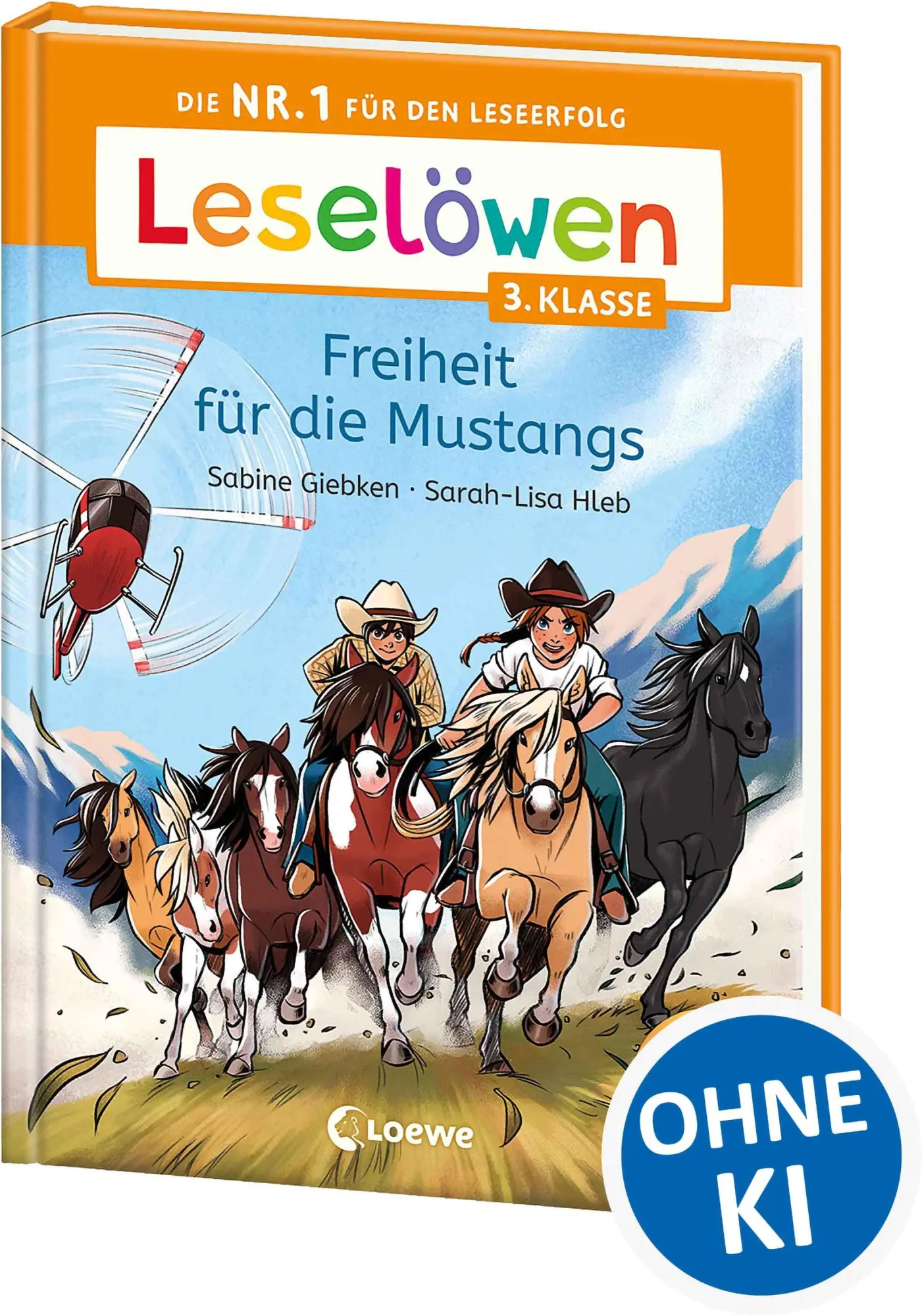 Cover: 9783743218949 | Leselöwen 3. Klasse - Freiheit für die Mustangs | Sabine Giebken