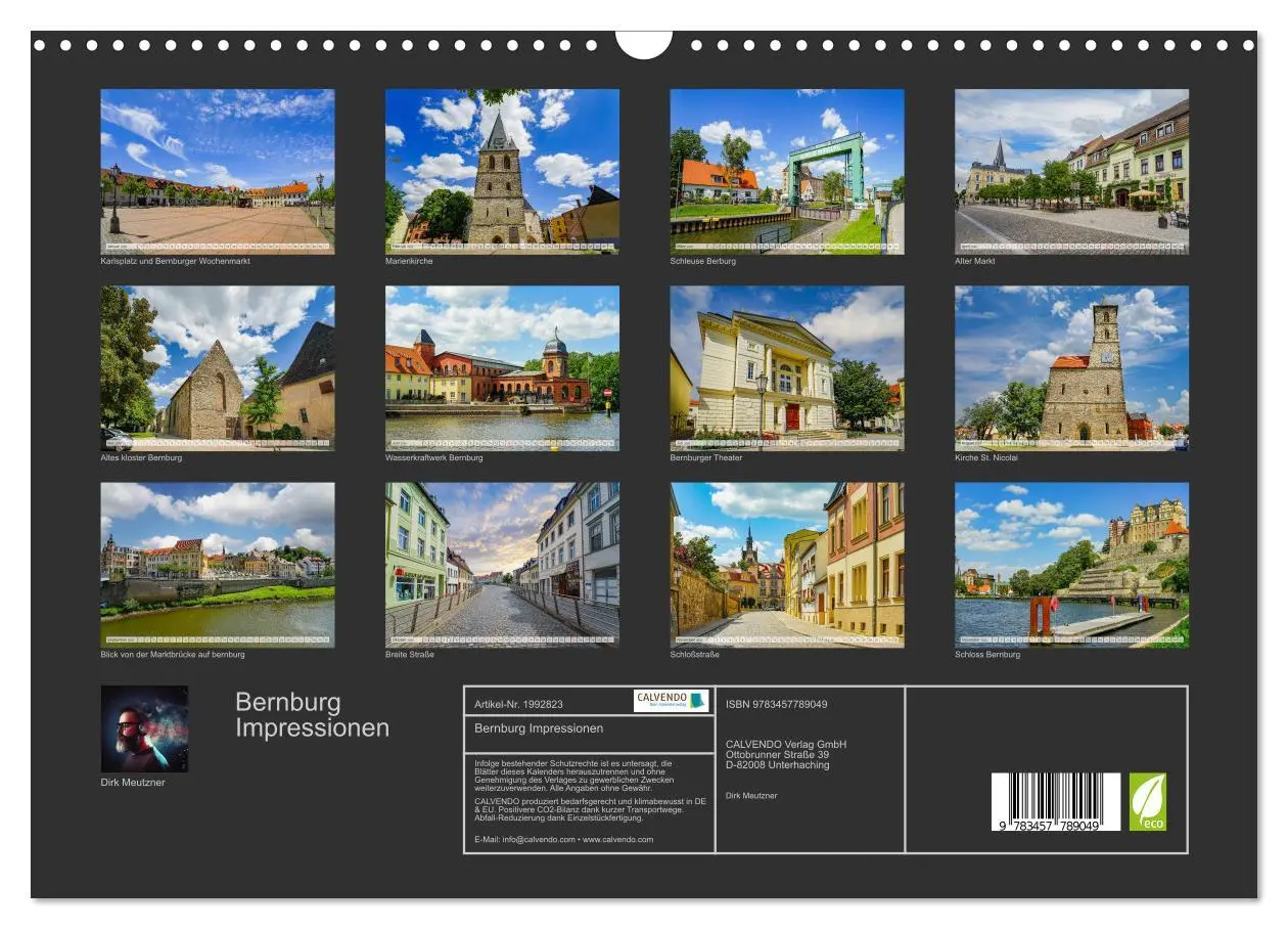 Bild: 9783457789049 | Bernburg Impressionen (Wandkalender 2026 DIN A3 quer), CALVENDO...