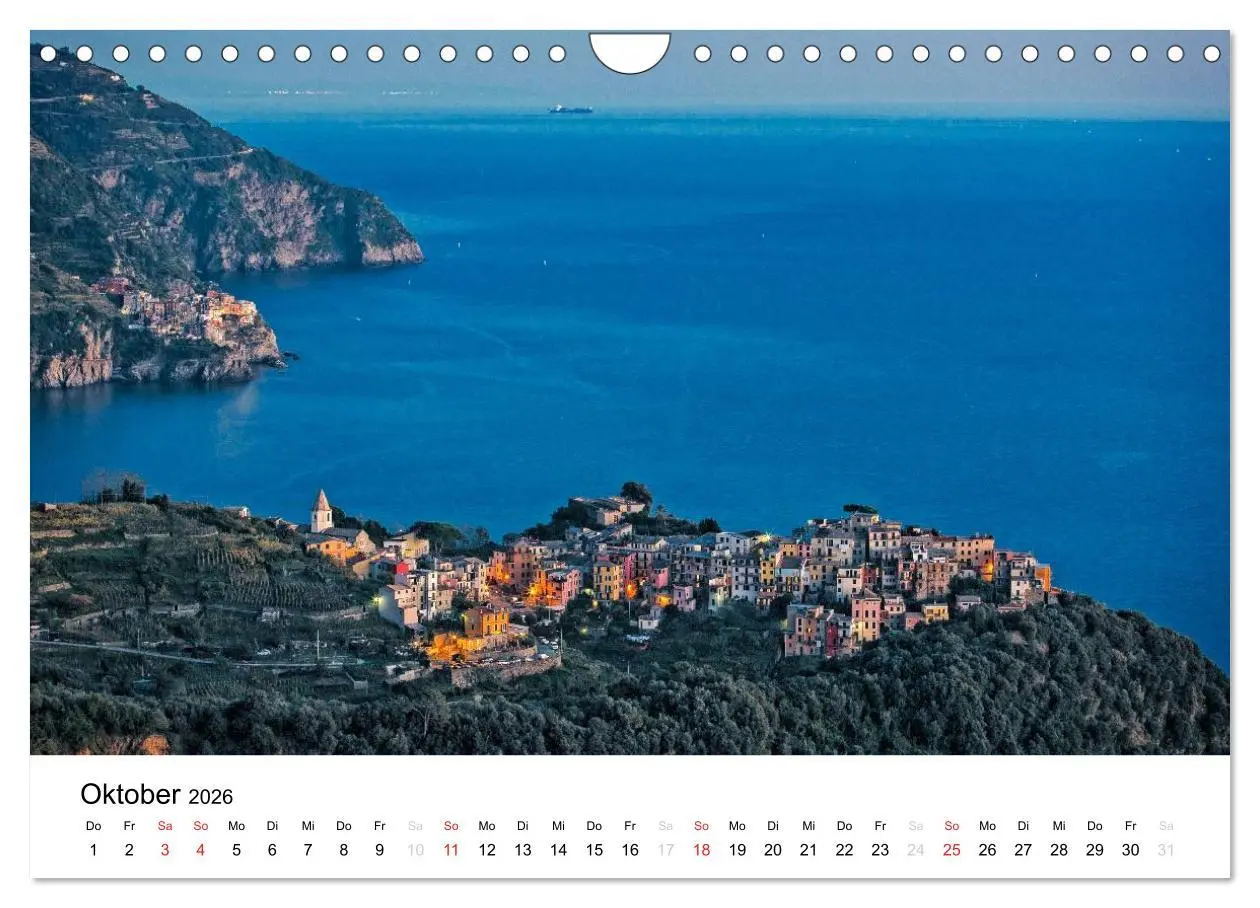 Bild: 9783516019049 | Blick auf die Ligurische Küste (Wandkalender 2026 DIN A4 quer),...