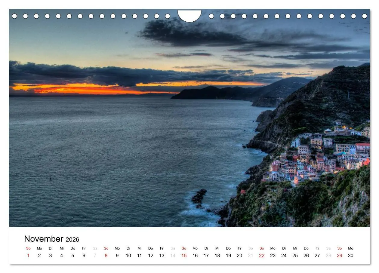 Bild: 9783516019049 | Blick auf die Ligurische Küste (Wandkalender 2026 DIN A4 quer),...