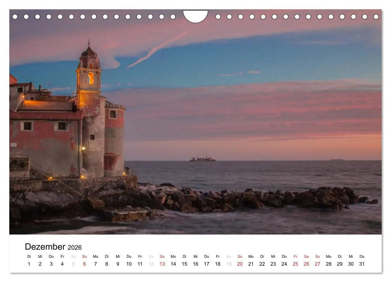 Bild: 9783516019049 | Blick auf die Ligurische Küste (Wandkalender 2026 DIN A4 quer),...
