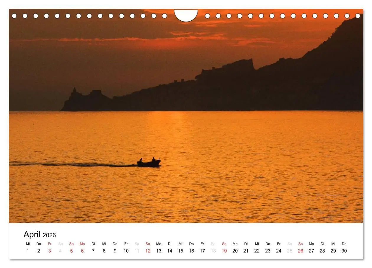 Bild: 9783516019049 | Blick auf die Ligurische Küste (Wandkalender 2026 DIN A4 quer),...