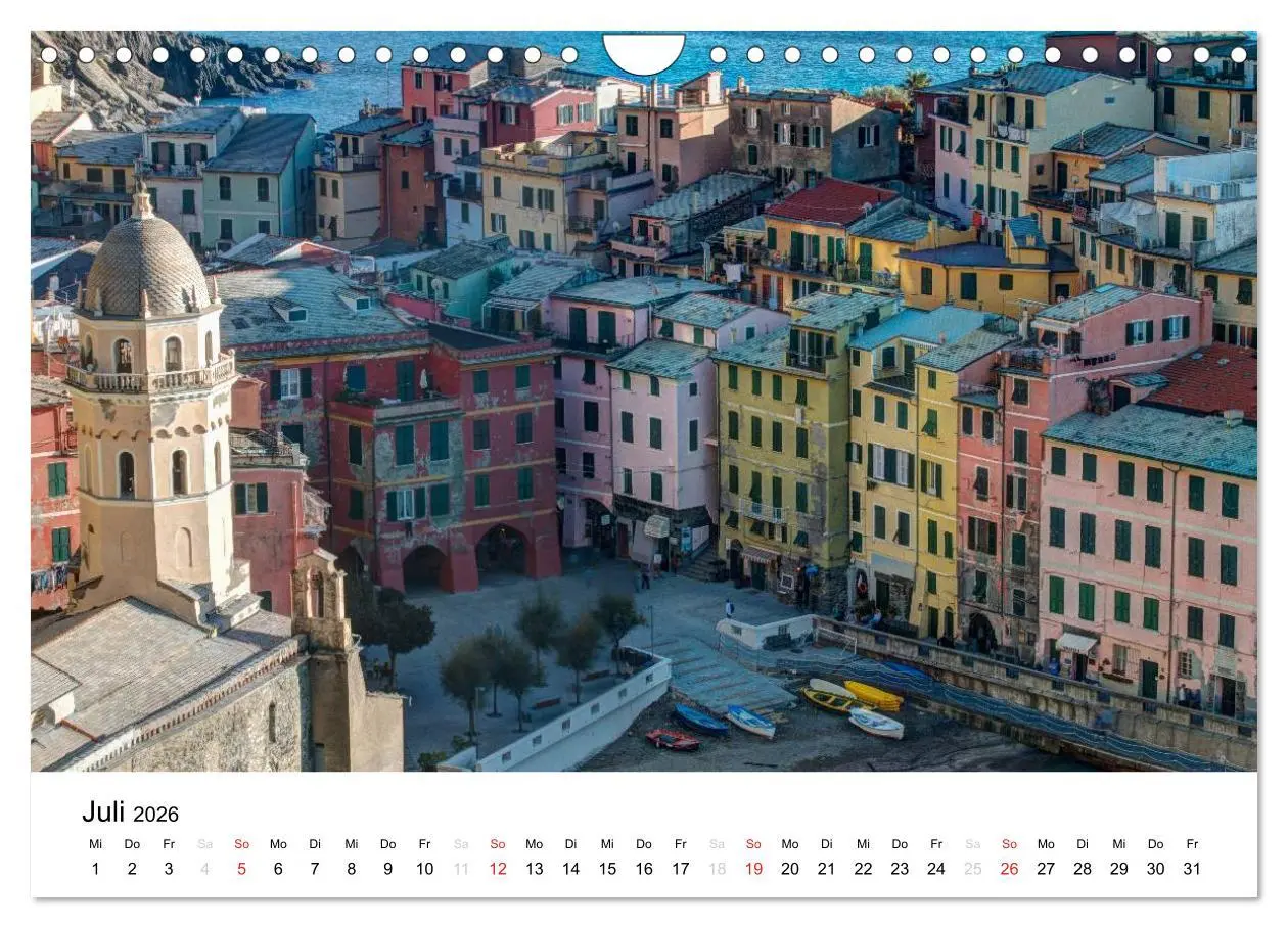 Bild: 9783516019049 | Blick auf die Ligurische Küste (Wandkalender 2026 DIN A4 quer),...