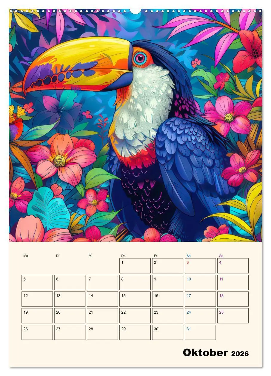 Bild: 9783516259049 | Dschungeltiere - Einzigartige Faszination (Wandkalender 2026 DIN A2...