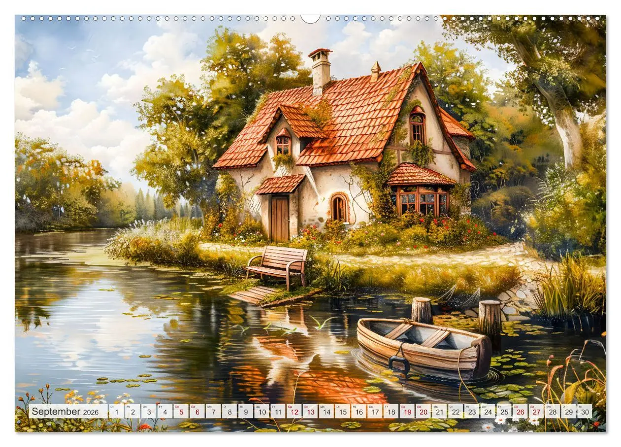Bild: 9783457399149 | Cottages am Wasser - Malerische Rückzugsorte genießen (Wandkalender...
