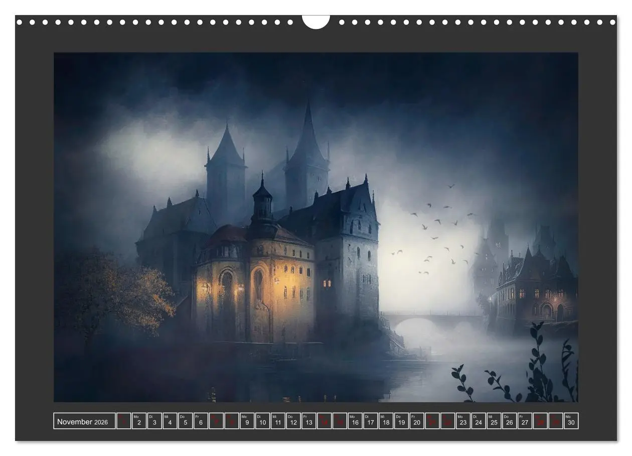 Bild: 9783457539149 | Geheimnisse der dunklen Stadt (Wandkalender 2026 DIN A3 quer),...