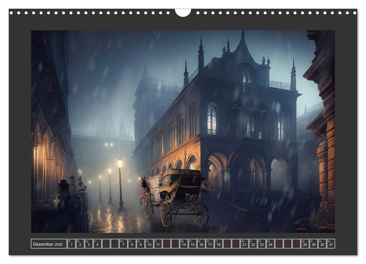 Bild: 9783457539149 | Geheimnisse der dunklen Stadt (Wandkalender 2026 DIN A3 quer),...