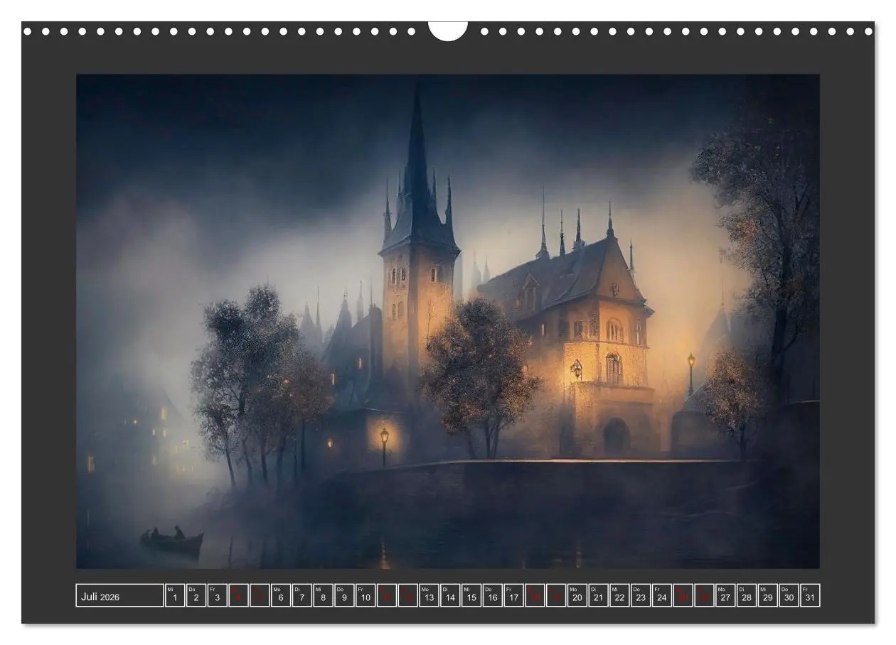 Bild: 9783457539149 | Geheimnisse der dunklen Stadt (Wandkalender 2026 DIN A3 quer),...