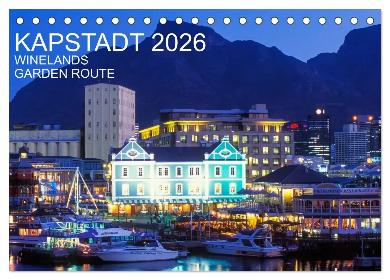 Cover: 9783516179149 | Kapstadt, Winelands und Garden Route (Tischkalender 2026 DIN A5...