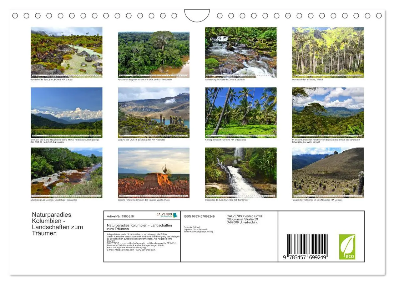 Bild: 9783457699249 | Naturparadies Kolumbien - Landschaften zum Träumen (Wandkalender...