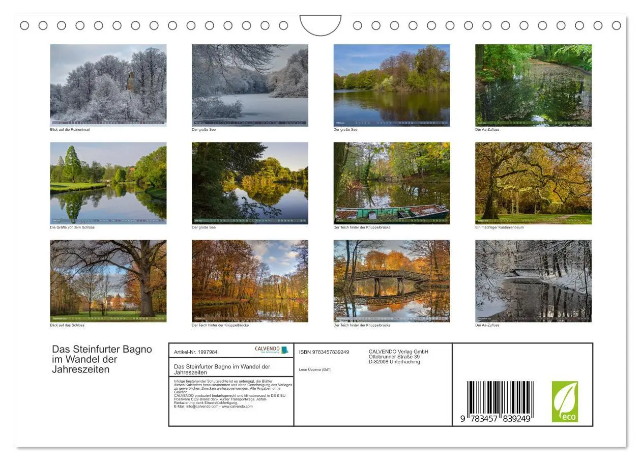 Bild: 9783457839249 | Das Steinfurter Bagno im Wandel der Jahreszeiten (Wandkalender 2026...