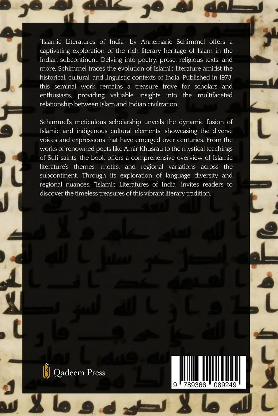 Rückseite: 9789366089249 | Islamic Literatures of India | Annemarie Schimmel | Taschenbuch | 2024