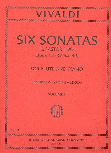 Cover: 9790220419249 | Sonate (Pastor Fido)Op.13 Vol.1 | Antonio Vivaldi | Buch