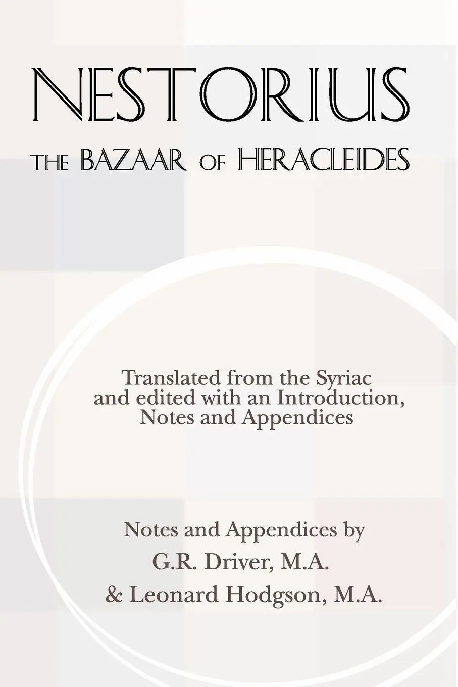 Cover: 9781579109349 | The Bazaar of Heracleides | Nestorius | Taschenbuch | Englisch | 2002