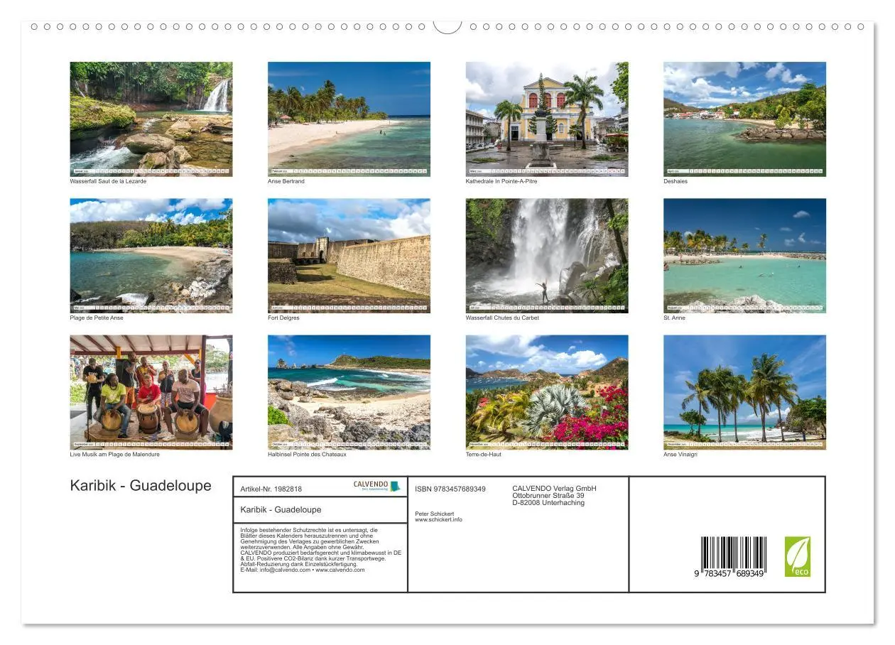 Bild: 9783457689349 | Karibik - Guadeloupe (hochwertiger Premium Wandkalender 2026 DIN A2...