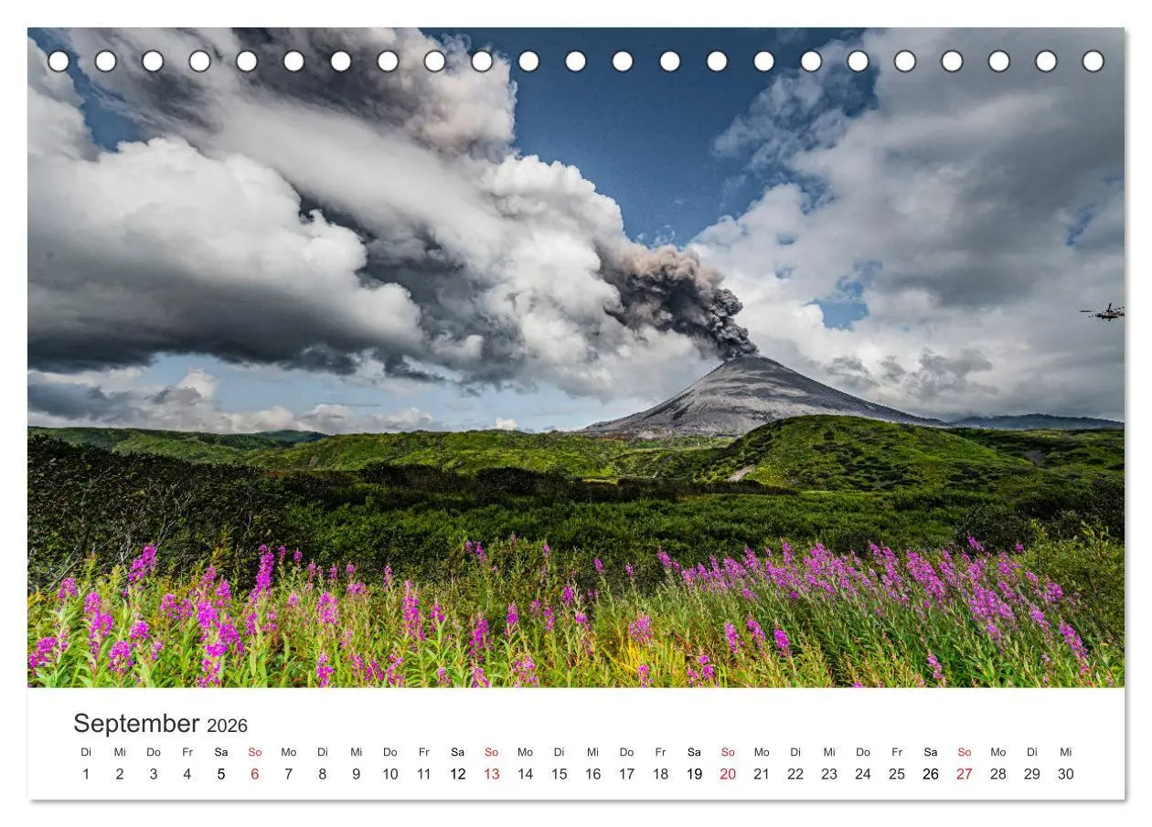 Bild: 9783457759349 | Vulkane 2026 (Tischkalender 2026 DIN A5 quer), CALVENDO Monatskalender