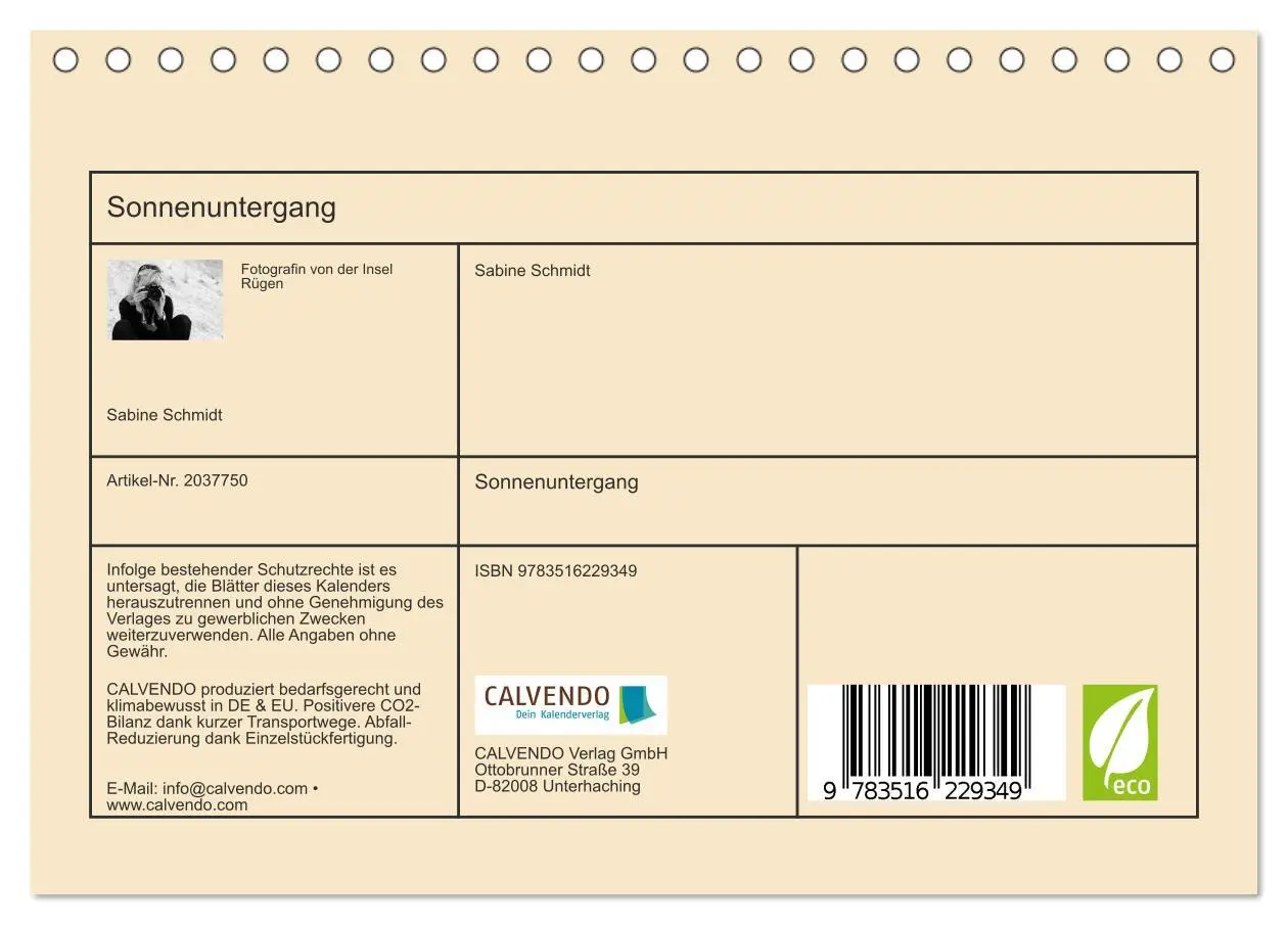 Bild: 9783516229349 | Sonnenuntergang (Tischkalender 2026 DIN A5 quer), CALVENDO...